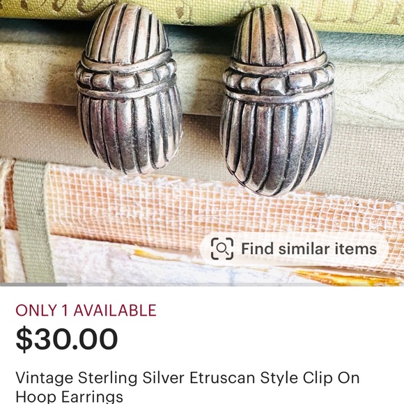 SOLD Clip on earrings - starfish - pearls - christmas trees of my! - Picture 4 of 4